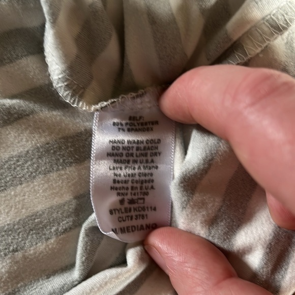 Striped Knee-Length Dress - Picture 4 of 4